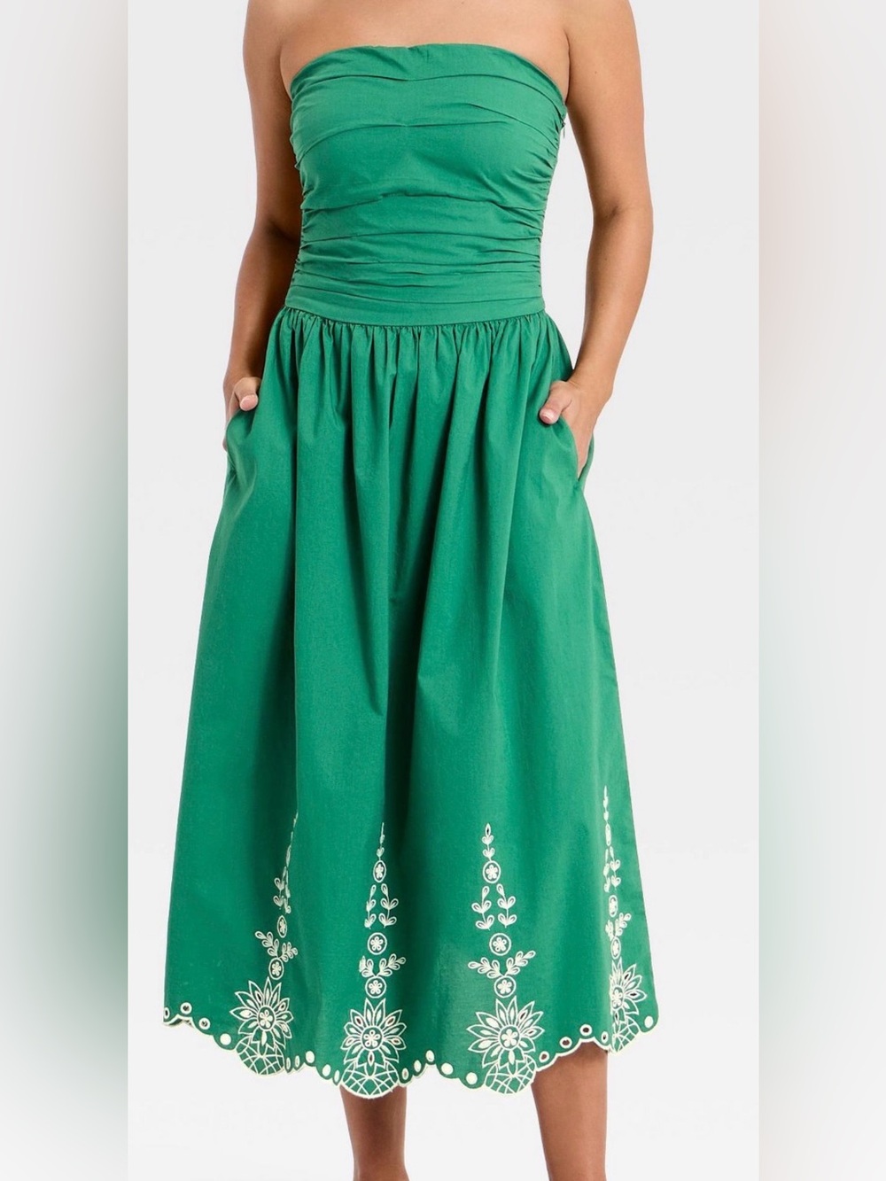 Target universal thread strapless dress XS